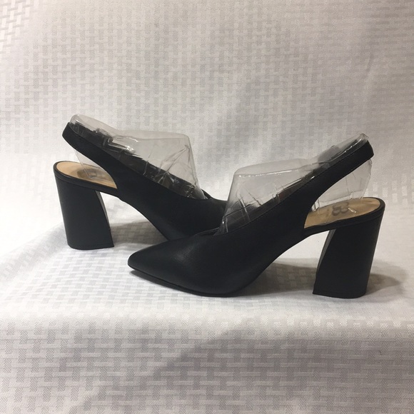 GIANNI BINI Black Slingback Heels - Picture 3 of 9